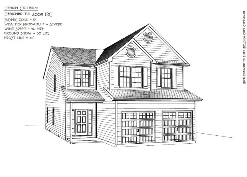 2000SF 2 Story for Narrow Lot | Meyer Home Sales LLC Custom Homes and Additions