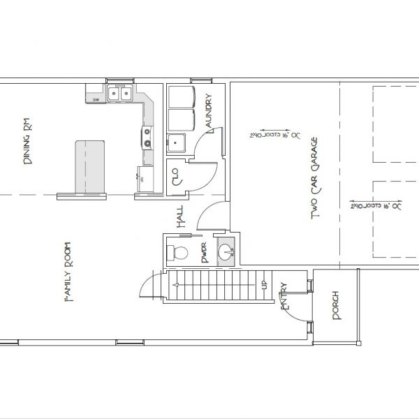 2000SF 2 Story for Narrow Lot | Meyer Home Sales LLC Custom Homes and Additions