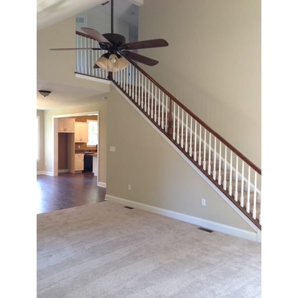 Living Area and Stairs | Meyer Home Sales