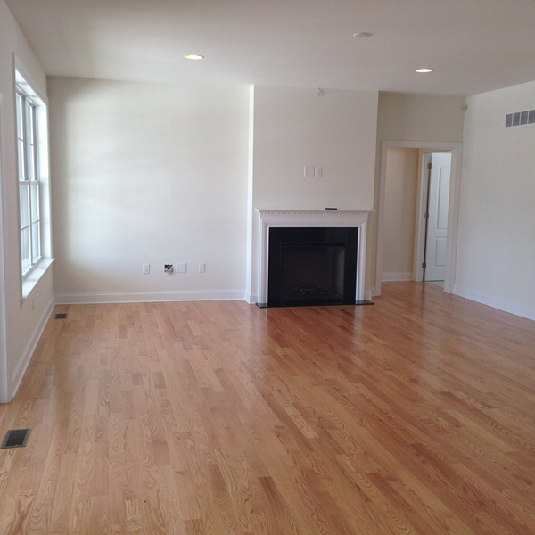 Living Area with Fireplace | Meyer Home Sales