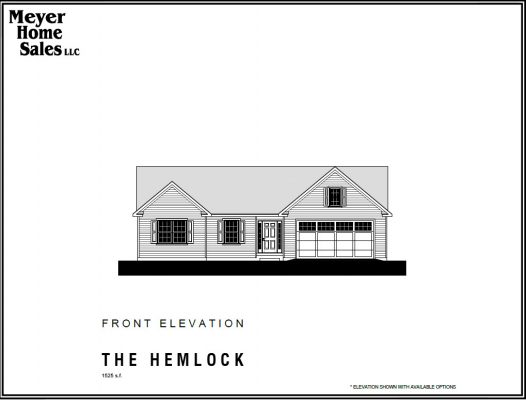 The Hemlock 1525SF | Meyer Home Sales LLC Custom Homes and Additions