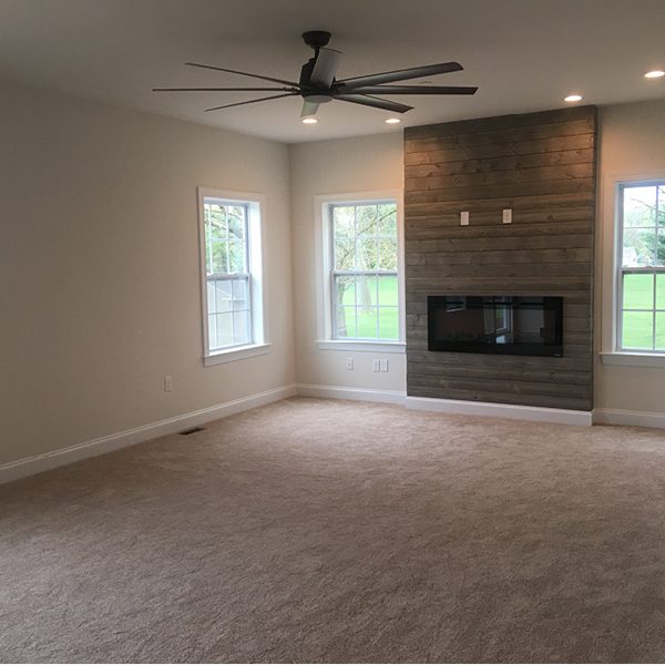 Living Room with Fireplace | Meyer Home Sales