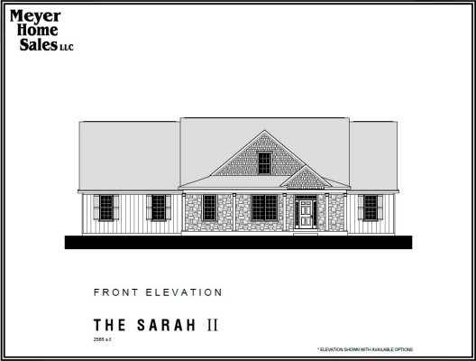 The Sarah II 2565SF | Meyer Home Sales LLC Custom Homes and Additions