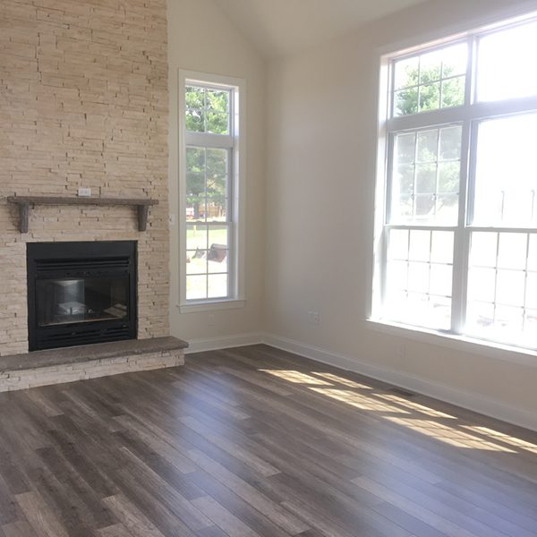 Living Room with Fireplace | Meyer Home Sales
